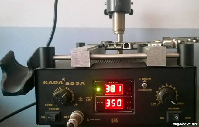 Cách thay chipset bằng máy hàn KADA 853A
