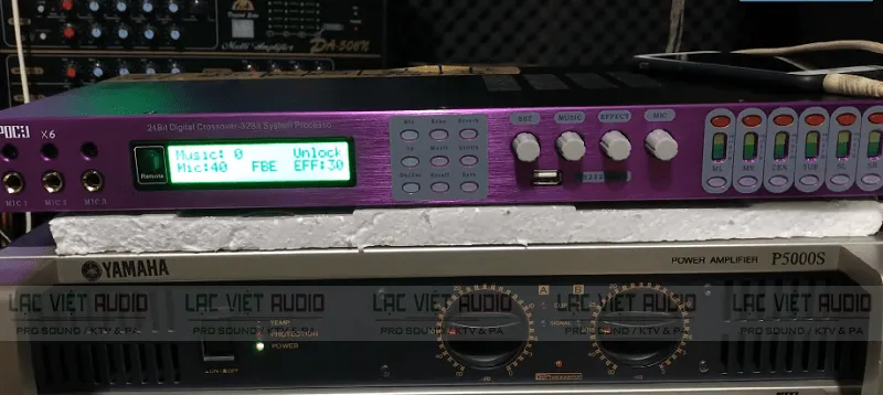 Biểu đồ hiển thị dải tần EQ cần được điều chỉnh cẩn thận khi thực hiện cách chỉnh vang số x6 bằng máy tính.