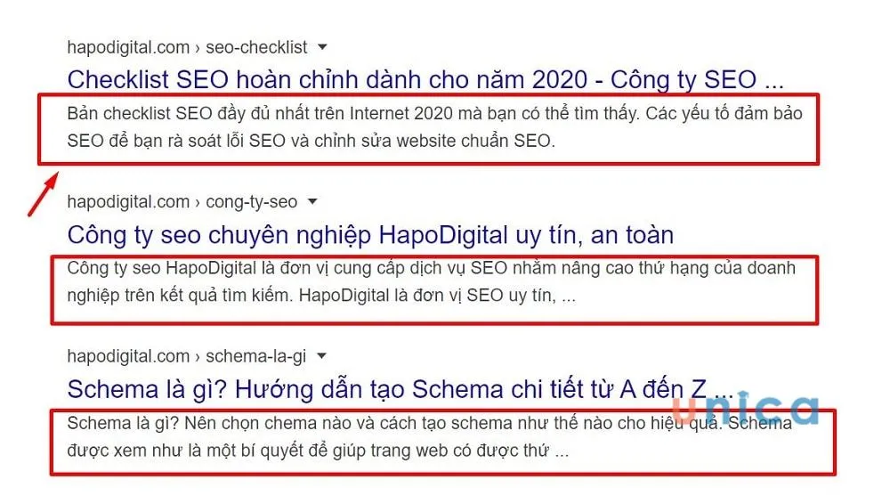 Thẻ meta description trong SEO