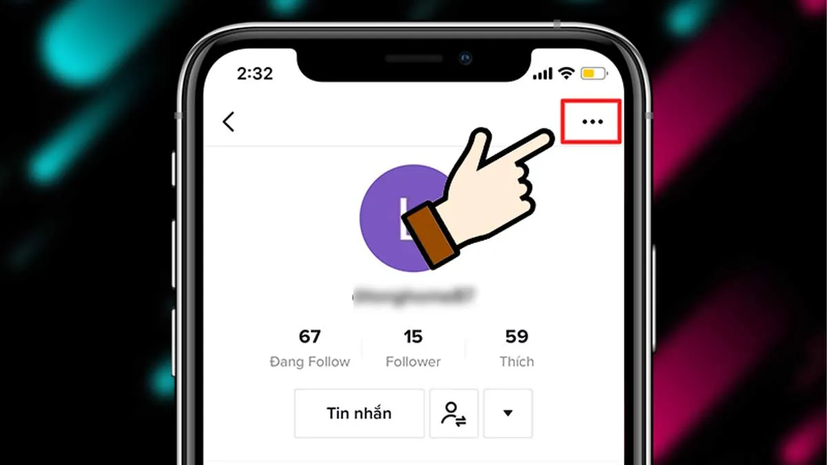 Cách chặn TikTok chi tiết trên điện thoại bước 2