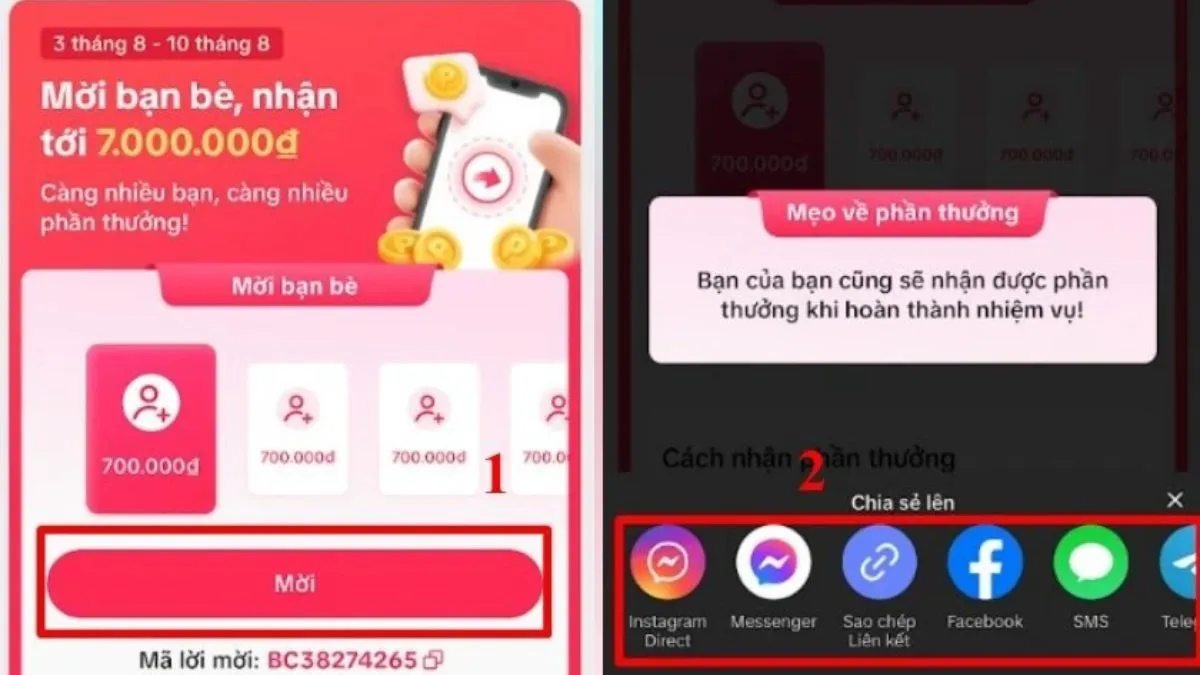 Cách nhập mã mời TikTok trên điện thoạibước 2