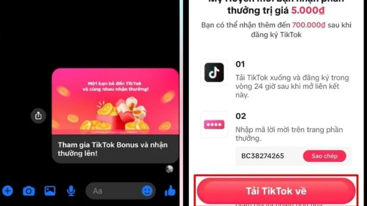Cách nhập mã mời TikTok trên điện thoạibước 3