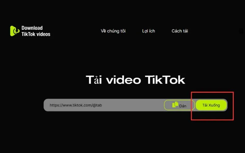 Quy trình 4 bước sử dụng Snaptik tải video TikTok