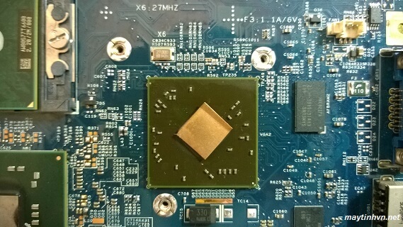 Làm gì sau khi làm lại chân chip VGA ?