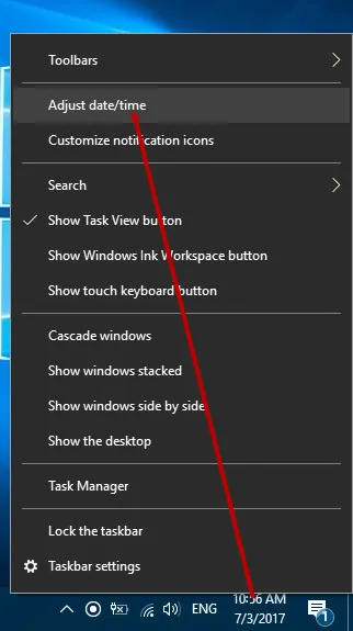 Cửa sổ Settings điều chỉnh Date & Time trên Windows 11, bước đầu tiên để thay đổi múi giờ thủ công.