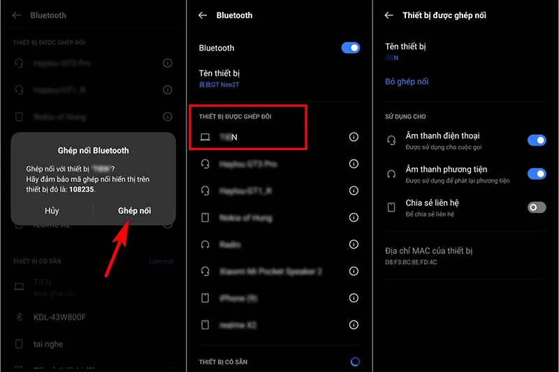 Ghép nối điện thoại với máy tính qua Bluetooth