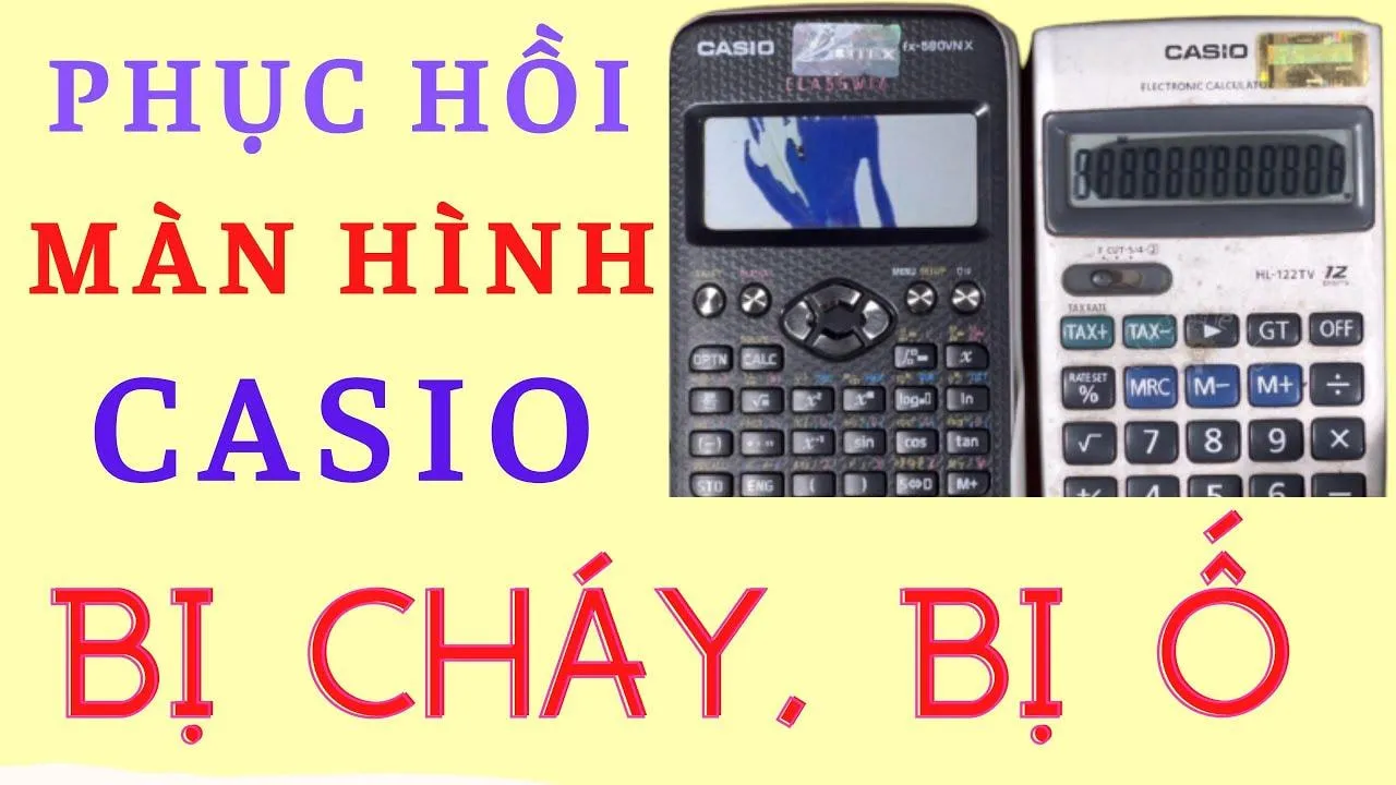 Phân tích nguyên nhân lỗi do va đập và quy trình sửa chữa máy tính casio fx570vn plus