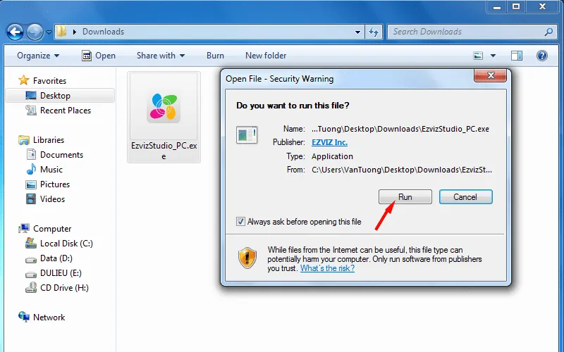 Biểu tượng phần mềm Ezviz Studio