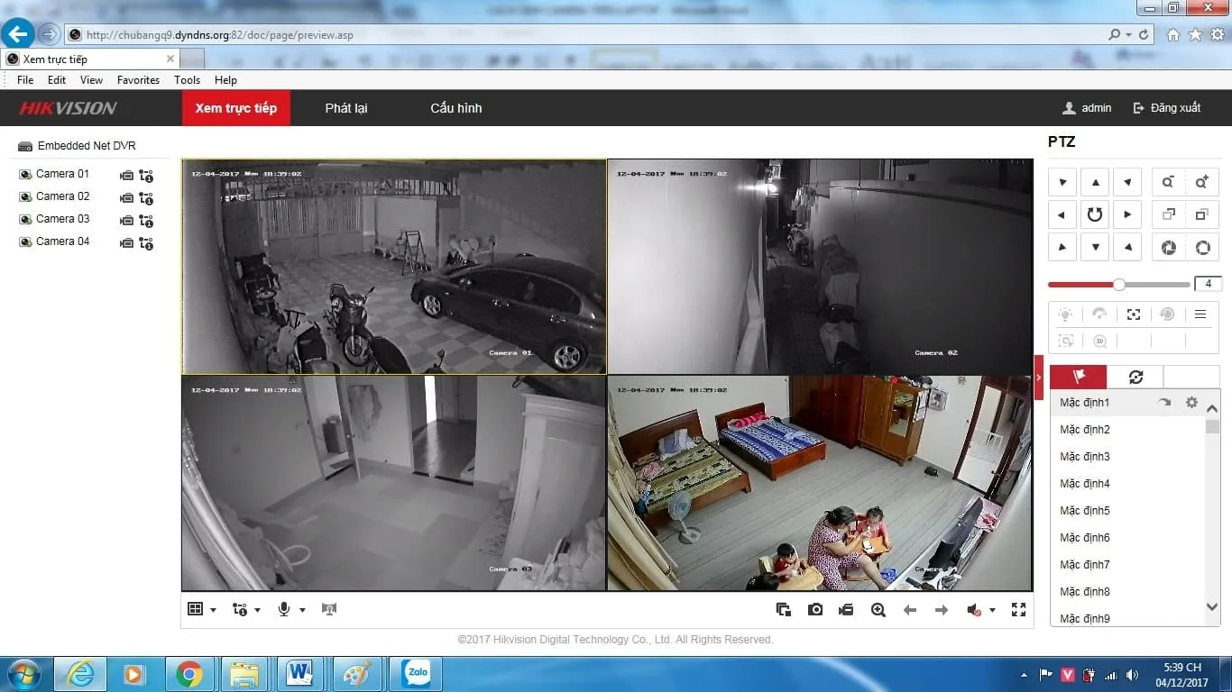 Xem trực tiếp camera Hikvision trên IE