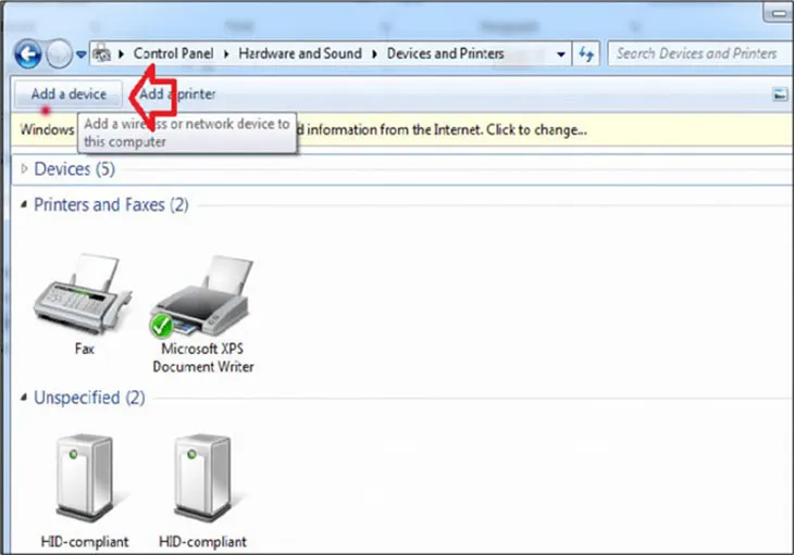 Tiến hành kết nối loa Bluetooth với máy tính sau khi thiết bị được phát hiện trên Windows 7