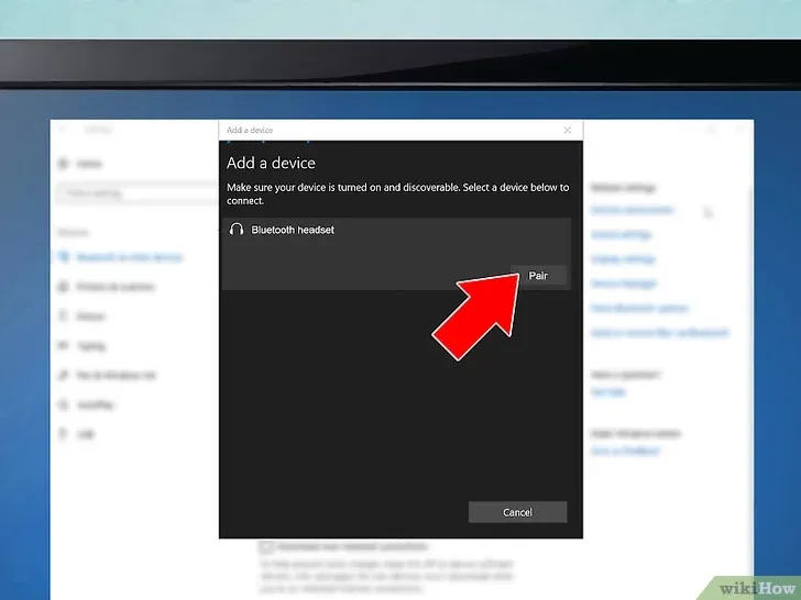 Hoàn tất quá trình ghép nối (Pair) tai nghe Bluetooth với máy tính để bàn