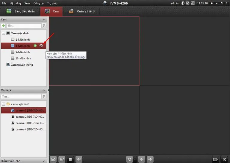 Thiết lập chế độ xem trên iVMS 4200