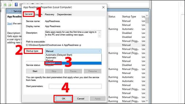 Khởi động lại máy tính sau khi đã Disable AppReadiness để kiểm tra kết quả khắc phục màn hình máy tính bị đen