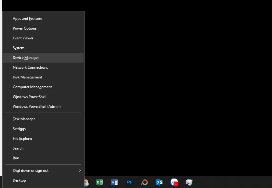 Sử dụng Device Manager để cập nhật driver âm thanh Realtek
