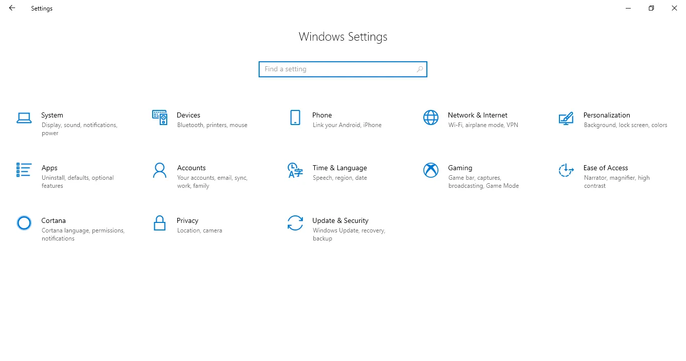 Mở Windows Settings bằng tổ hợp phím Windows + I để điều chỉnh âm thanh