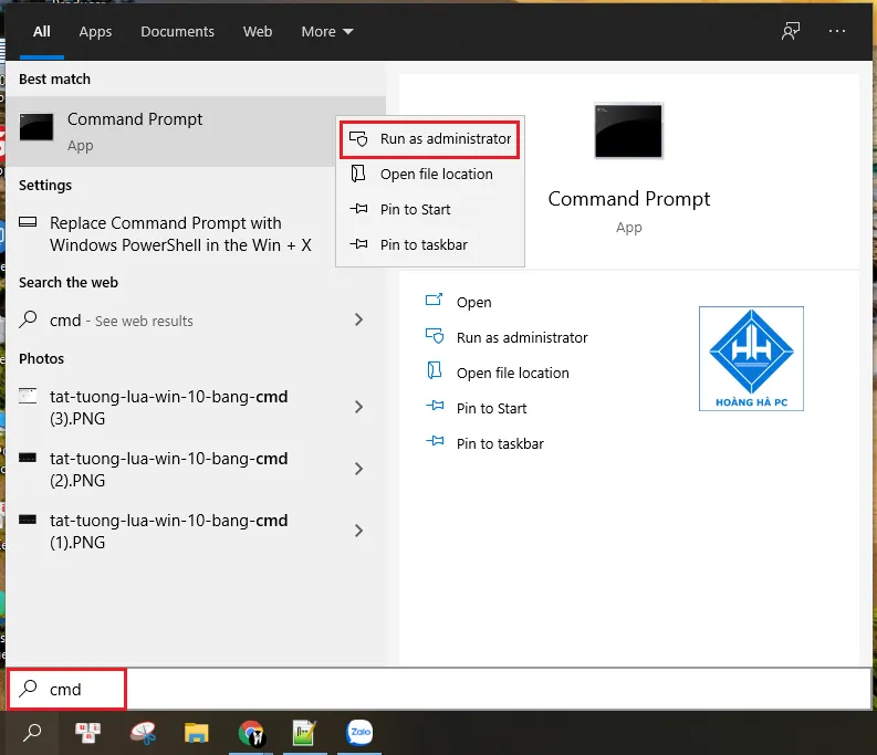 Thực thi Lệnh Tắt Máy Qua Command Prompt (CMD) với quyền quản trị