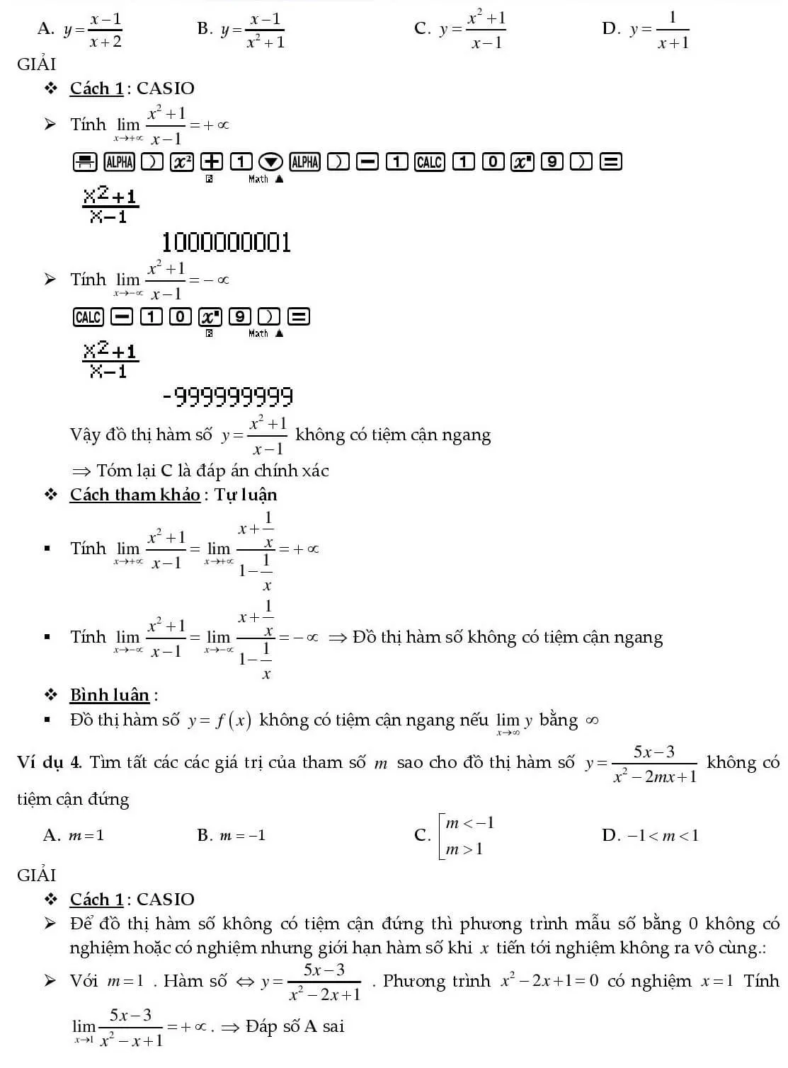Thao tác sử dụng chức năng CALC trong Casio fx-580 VNX