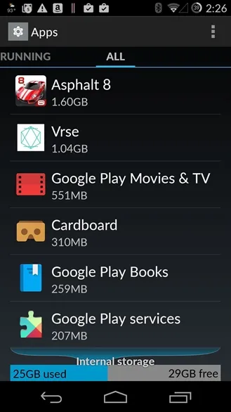 Minh họa quản lý ứng dụng và dung lượng ổ cứng để thực hiện cách giải phóng bộ nhớ cho máy tính.