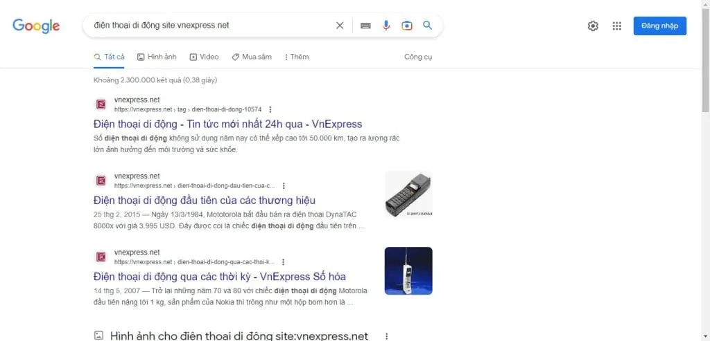 Kỹ thuật tìm kiếm tài liệu về phần cứng máy tính trong trang web cụ thể bằng lệnh site:maytinhvn.net
