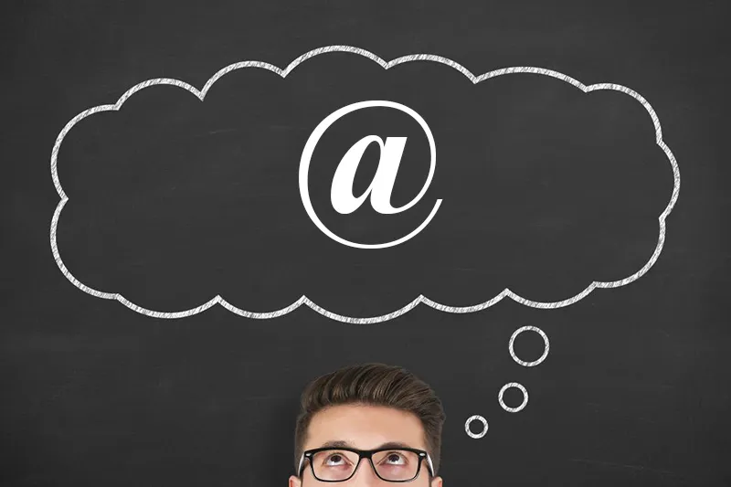 Biểu tượng a còng @ và ứng dụng trong email