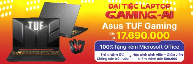 Banner quảng cáo Laptop Asus không liên quan nhưng cần chèn vào bài viết về cách kiểm tra cấu hình máy tính laptop HP