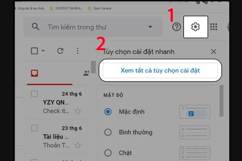 Giao diện cài đặt hệ thống trên máy tính Windows hỗ trợ cách xóa tài khoản gmail ra khỏi máy tính