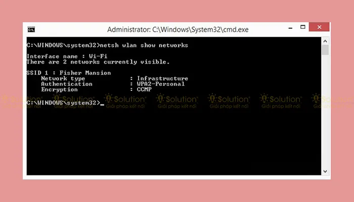 Kiểm tra danh sách Wi-Fi sau khi áp dụng thành công cách ẩn mạng Wi-Fi trên máy tính