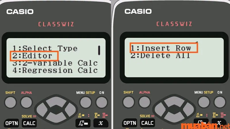 Bạn có thể thêm dòng dữ liệu bằng cách chọn số 1 trong phần biên tập