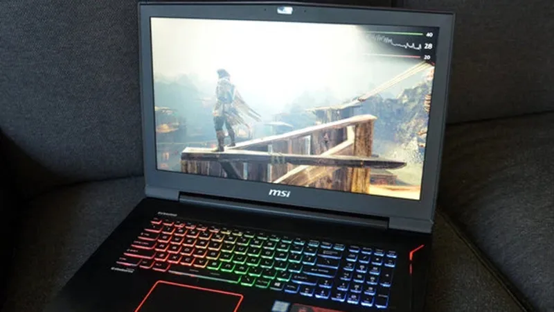 Bật đèn bàn phím trên laptop MSI