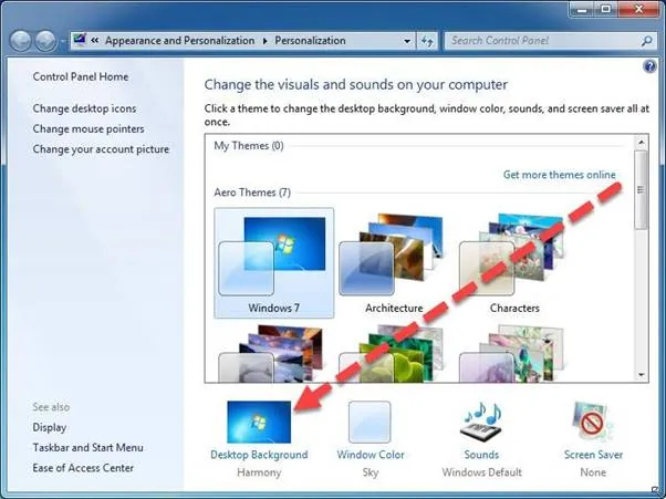 cach cai hinh nen may tinh
