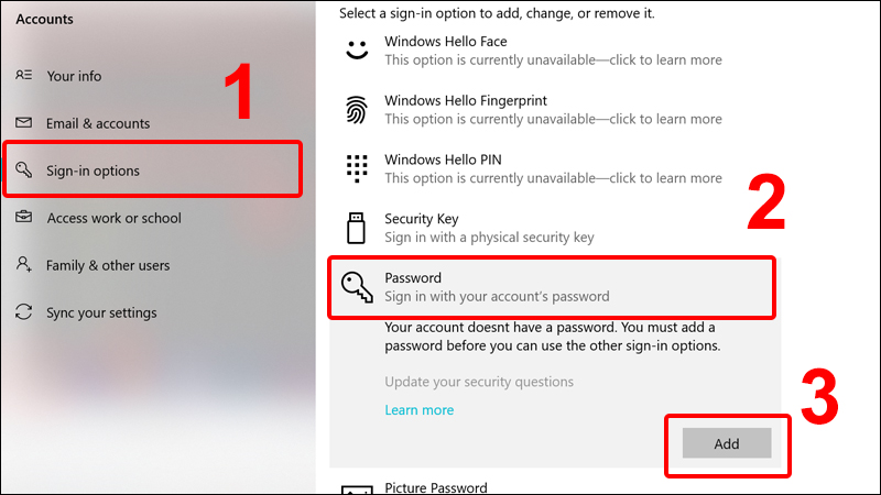 Cách Cài Đặt Password Cho Máy Tính Windows 10/11 Toàn Diện, Bảo Mật Tối Ưu