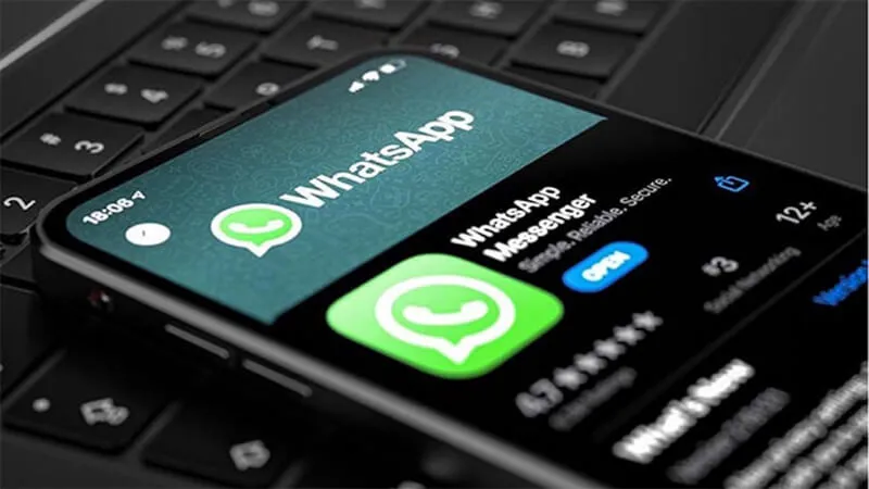 Biểu tượng khóa bảo mật mã hóa đầu cuối của WhatsApp, nhấn mạnh tính năng an toàn khi sử dụng phiên bản Desktop.