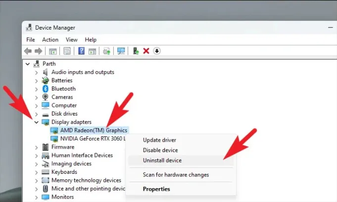 Các bước gỡ cài đặt driver đồ họa cũ hoàn toàn trước khi tiến hành cách cập nhật đồ họa máy tính mới