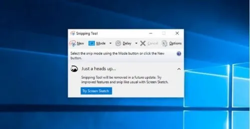Giao diện công cụ Snipping Tool có sẵn trên hệ điều hành Windows 7