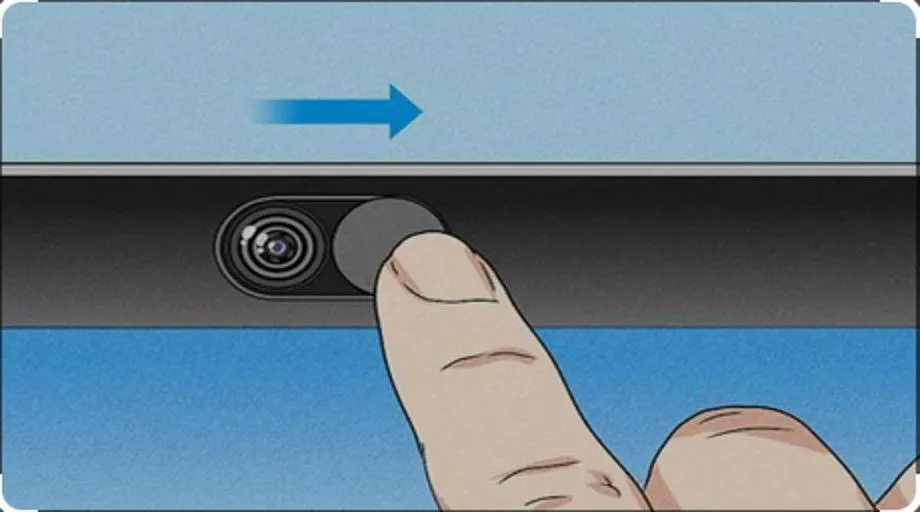 Kiểm tra nút bật tắt camera vật lý trên một số mẫu laptop