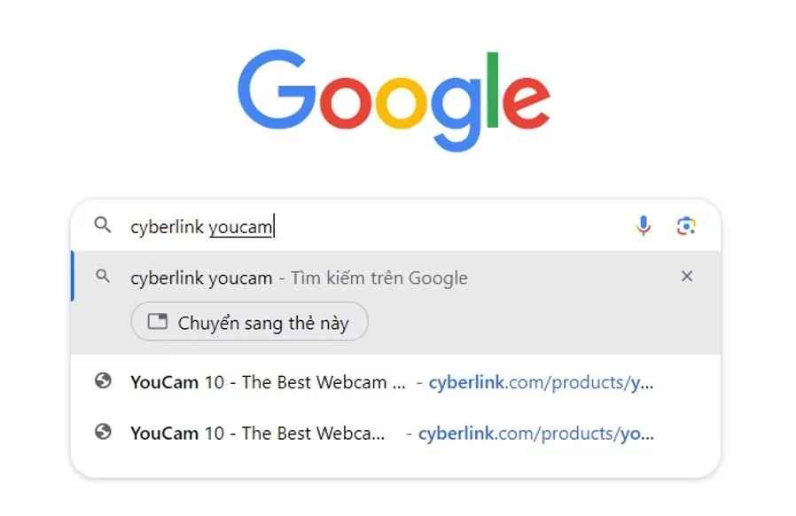Màn hình chào mừng của quá trình cài đặt phần mềm CyberLink YouCam