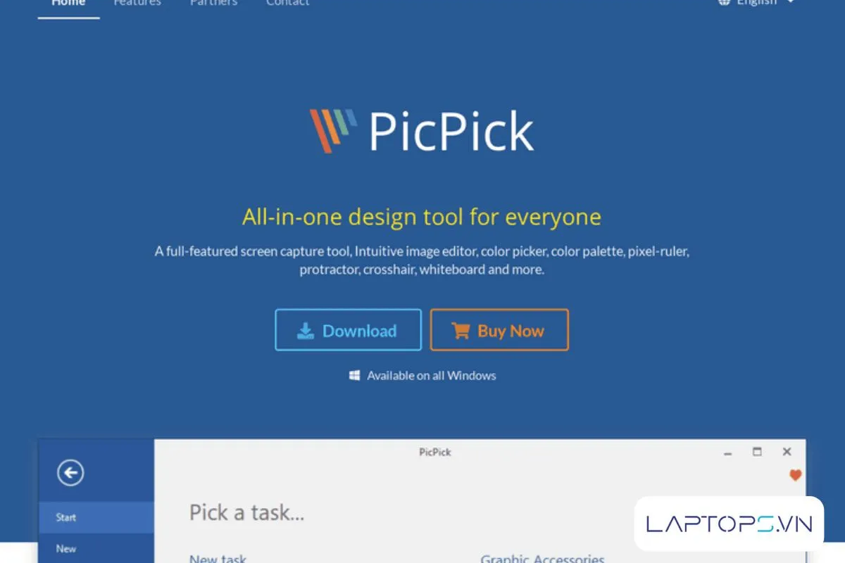 Công cụ PicPick đa năng để chụp và chỉnh sửa màn hình máy tính pc