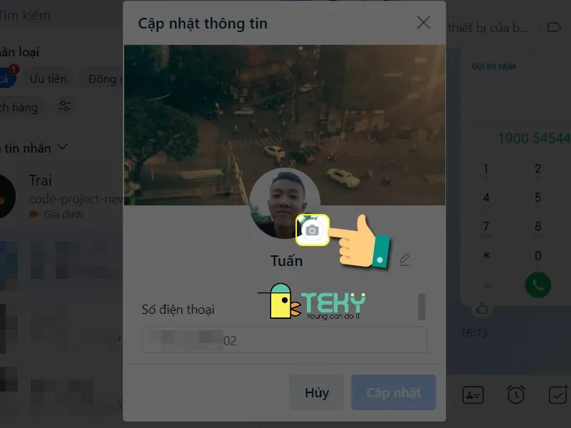 Chọn biểu tượng máy ảnh