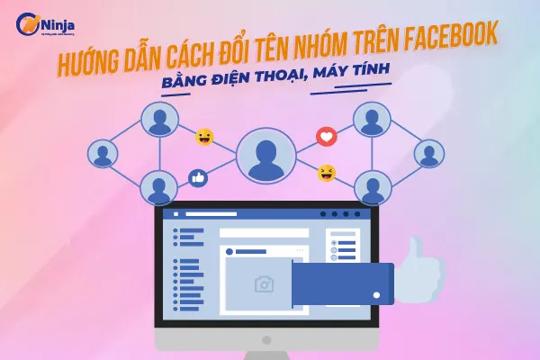 Giao diện Facebook trên máy tính, minh họa việc truy cập cài đặt để đổi tên tài khoản hoặc trang.