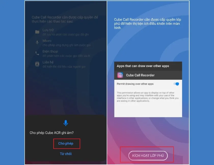 cấp quyền truy cập micro và camera cho ứng dụng gọi điện thoại bằng máy tính