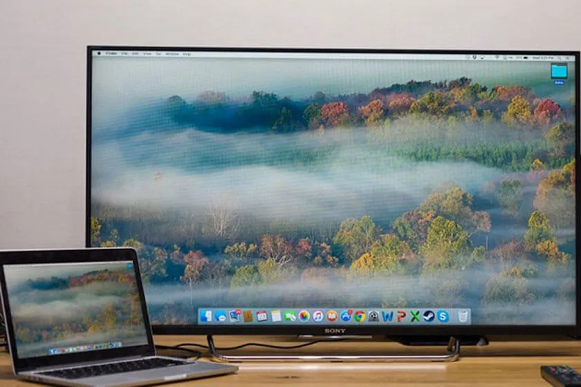 Giao Diện Phản Chiếu Hình Ảnh Screen Mirroring Trên Tivi Sony Dùng Để Kết Nối Không Dây