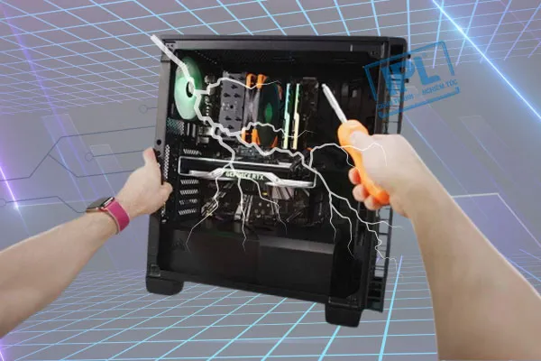 quy trình lắp đặt hệ thống dây điện và tiếp đất chuẩn an toàn cho máy tính