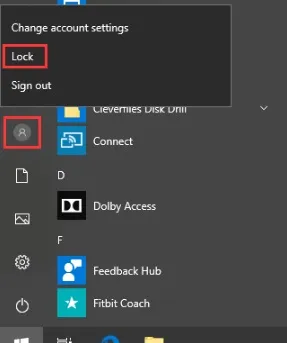 So sánh cách khóa màn hình qua Start Menu giữa Windows 7 và Windows 10