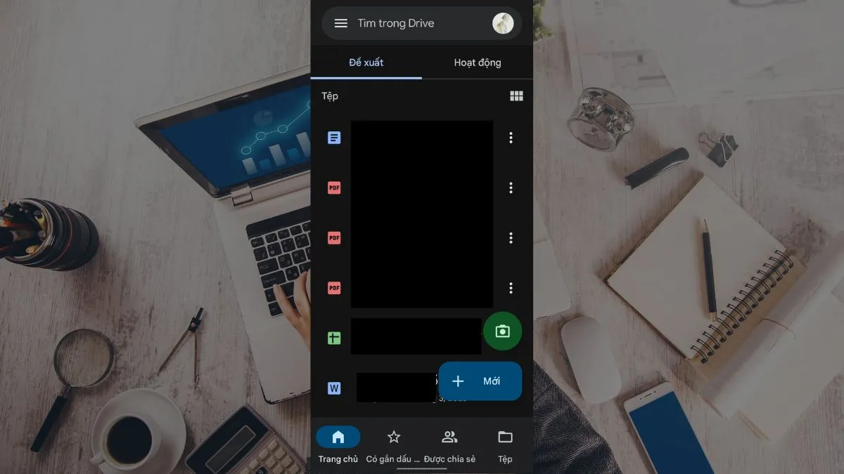 cach luu anh tren google drive ve dien thoai android buoc 1