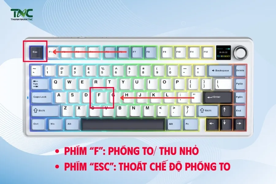 Sử dụng phím tắt F để chuyển đổi nhanh giữa chế độ xem thông thường và toàn màn hình trên youtube.