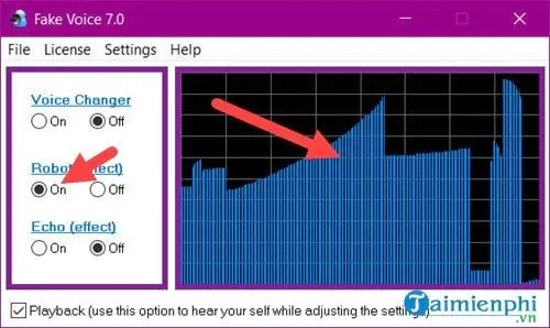 Hướng dẫn sử dụng Robot Effect để tạo giọng nói nhân tạo khi thực hiện cách đổi giọng nói trên máy tính