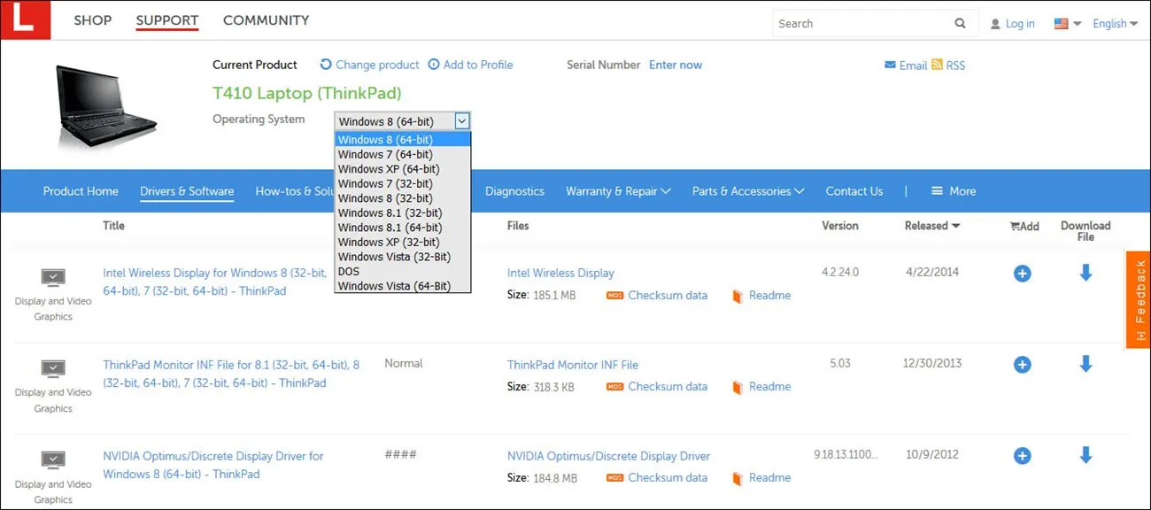 Hướng dẫn cách tìm driver cho laptop bằng cách truy cập trang hỗ trợ chính thức của nhà sản xuất