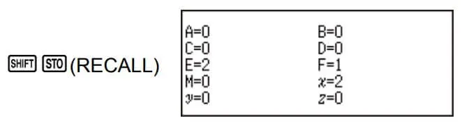 Lưu trữ thương số vào biến X và số dư (R) vào biến F sau khi thực hiện phép chia lấy số dư trên Casio 580VNX
