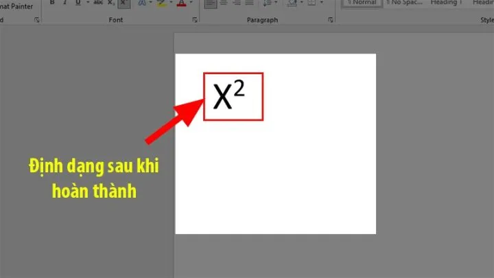 cách viết mũ trên máy tính bằng cách sử dụng công cụ Equation Editor cho công thức phức tạp