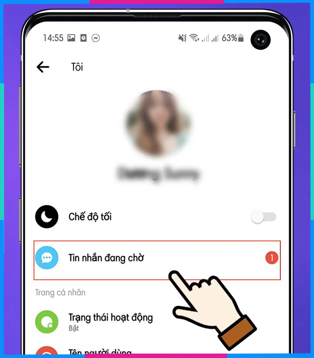 Mở phần cài đặt ứng dụng Messages trên iPhone để chọn chuyển tiếp tin nhắn